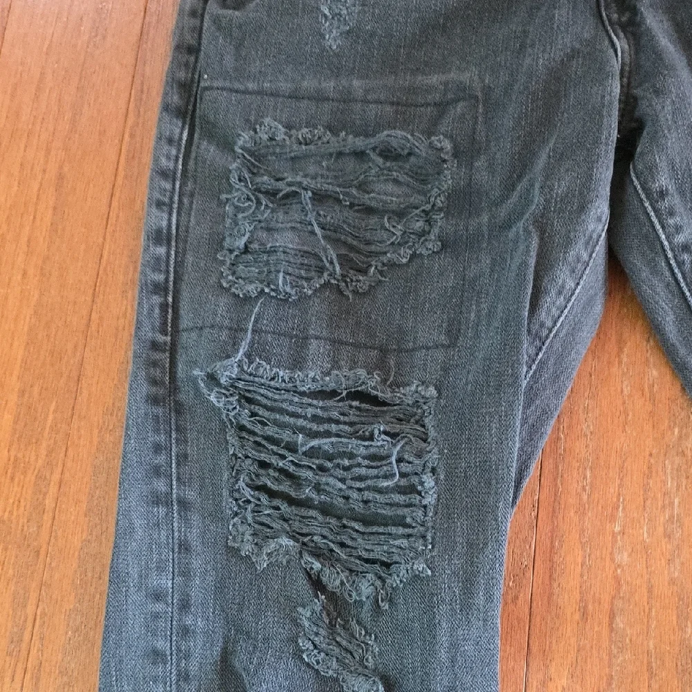 True Religion‎ Faded Black Denim Jeans